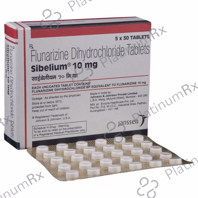 Sibelium (Flunarizine) product photo