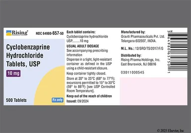 Flexeril (Сyclobenzaprine hcl) product photo