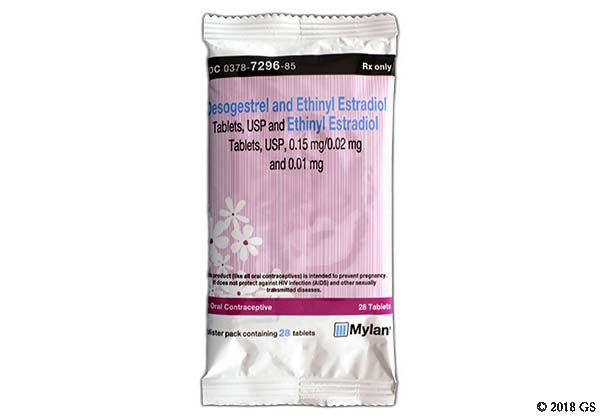 Desogestrel and Ethinyl estradiol (Desogestrel / Ethinyl estradiol) product photo