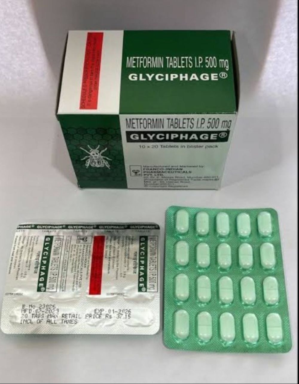 Glucophage SR (Metformin) product photo